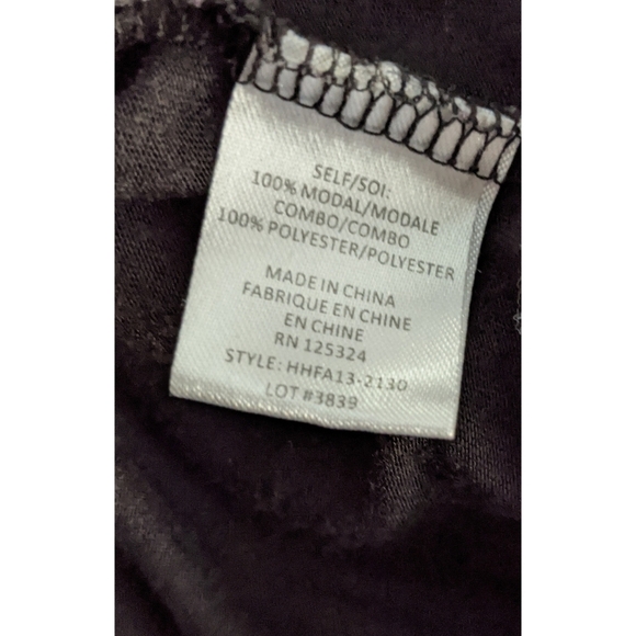 Haute Hippie Contrast Sleeve Long Sleeve Tee - Picture 7 of 8